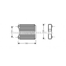 AI6183 AVA QUALITY COOLING Теплообмінник обігрів салону