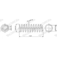 SP4111 MONROE Пружина ходової частини
