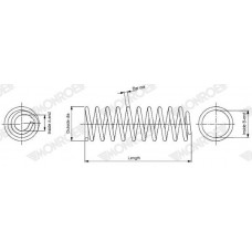 SP4111 MONROE Пружина ходової частини