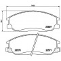 P 30 013 BREMBO Комплект гальмівних колодок дисковий гальм