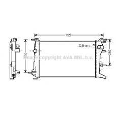 RTA2460 AVA QUALITY COOLING Радіатор охолодження двигуна