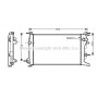 RTA2460 AVA QUALITY COOLING Радіатор охолодження двигуна