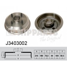 J3403002 NIPPARTS Гальмівний барабан