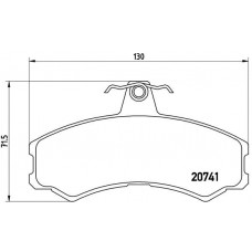 P A6 024 BREMBO Комплект гальмівних колодок дисковий гальм