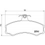P A6 024 BREMBO Комплект гальмівних колодок дисковий гальм