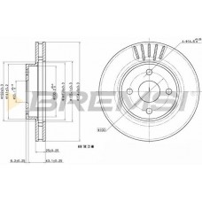 CD7309V BREMSI Гальмівний диск