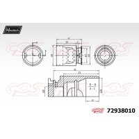 72938010 MAXTECH Поршень корпус скоби гальма