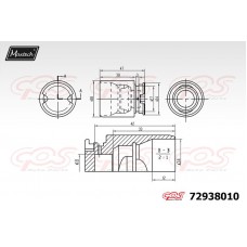 72938010 MAXTECH Поршень корпус скоби гальма