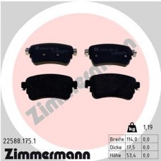 22588.175.1 ZIMMERMANN Комплект гальмівних колодок дисковий гальм