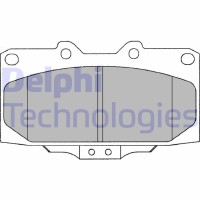 LP1020 DELPHI Комплект гальмівних колодок дисковий гальм