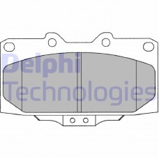 LP1020 DELPHI Комплект гальмівних колодок дисковий гальм
