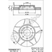 09.7720.75 BREMBO Гальмівний диск
