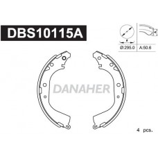 DBS10115A DANAHER Комплект гальмівних колодок