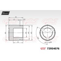 72954076 MAXTECH Поршень корпус скоби гальма