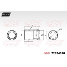 72934020 MAXTECH Поршень корпус скоби гальма