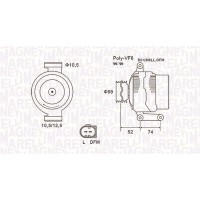 063731928010 MAGNETI MARELLI Генератор
