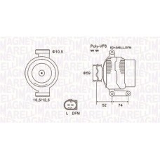 063731928010 MAGNETI MARELLI Генератор