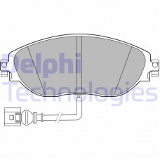 LP3389 DELPHI Комплект гальмівних колодок дисковий гальм