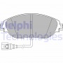 LP3389 DELPHI Комплект гальмівних колодок дисковий гальм