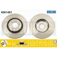 6061481 GIRLING Гальмівний диск