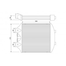 818393 VALEO Интеркулер