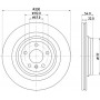 8DD 355 122-561 HELLA PAGID Гальмівний диск