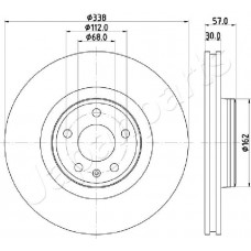 DI-0920 JAPANPARTS Гальмівний диск