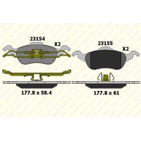 23154 185 05 KALE КомплеК т гальмівних колодок, дискове гальмо