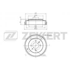 BS-6354 ZEKKERT Гальмівний барабан