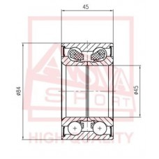 DAC45840045 ASVA Підшипник ступиці колеса