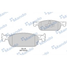 MBF015302 MANDO Комплект гальмівних колодок дисковий гальм
