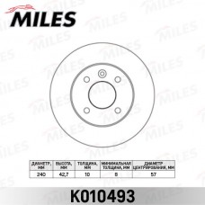 K010493 MILES Гальмівний диск