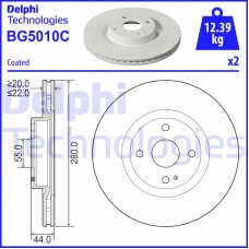 BG5010C DELPHI Гальмівний диск