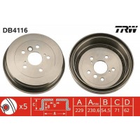 DB4116 TRW Гальмівний барабан