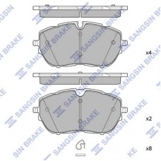 SP4241 Hi-Q Комплект гальмівних колодок дисковий гальм