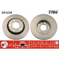 DF4239 TRW Гальмівний диск