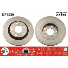 DF4239 TRW Гальмівний диск