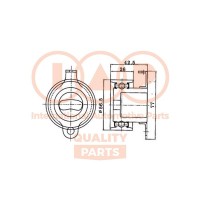 127-06012 IAP QUALITY PARTS Натяжний ролик ремінь ГРМ