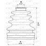 SJK7154.00 OPEN PARTS Комплект пыльника, Привідний вал