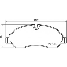 FK20239 KAISHIN Комплект гальмівних колодок дисковий гальм