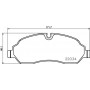 FK20239 KAISHIN Комплект гальмівних колодок дисковий гальм