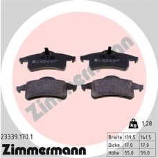 23339.170.1 ZIMMERMANN Комплект гальмівних колодок дисковий гальм