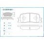 C12CR1021 CWORKS Комплект гальмівних колодок дисковий гальм