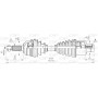 DRS6375.00 OPEN PARTS Привідний вал