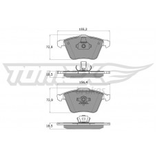 TX 15-26 TOMEX Brakes КомплеК т гальмівних колодок, дискове гальмо