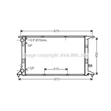 AIA2292 AVA QUALITY COOLING Радіатор охолодження двигуна