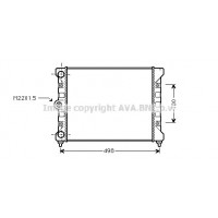VN2028 AVA QUALITY COOLING Радіатор охолодження двигуна