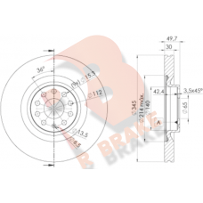 78RBD14083 R BRAKE Гальмівний диск