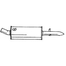 40664 SIGAM Глушник вихлопних газів кінцевий