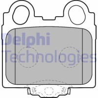 LP1510 DELPHI Комплект гальмівних колодок дисковий гальм